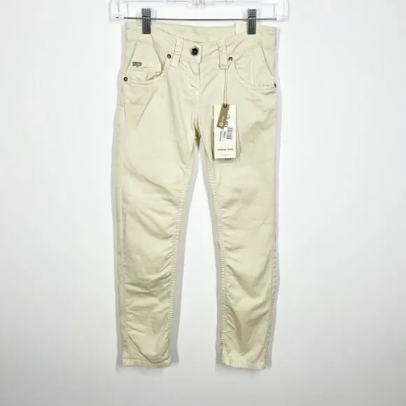 Eddie Penn NWT Girls Size 9-10 Italian Brand Yellow Jeans Wonderland Carisma - Picture 1 of 6